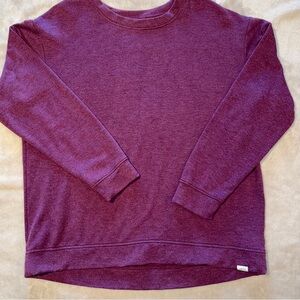 Orvis Womens Purple/maroon Crewneck Soft Pullover Sweatshirt Sz L Comfy, Hiking